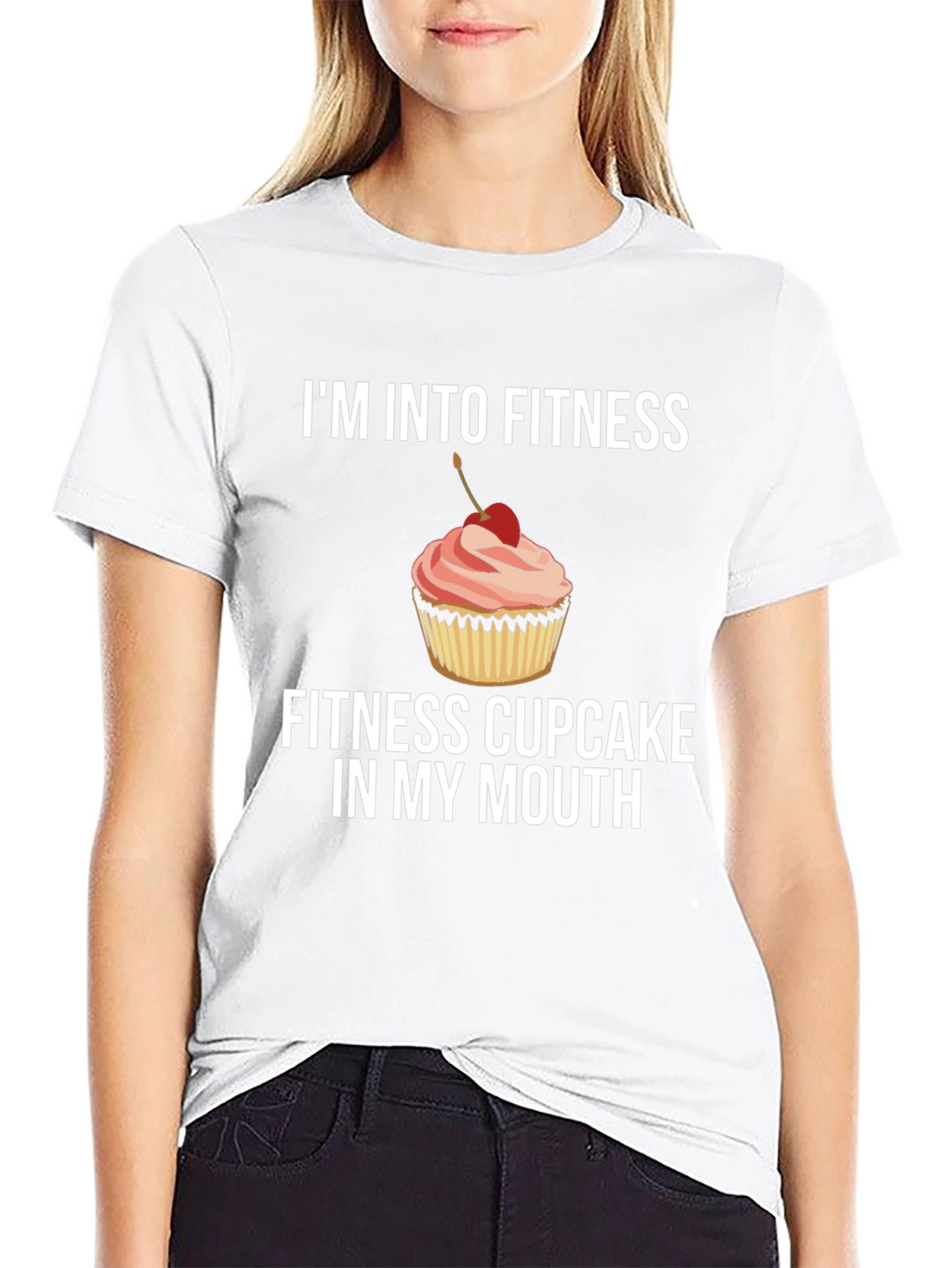 Fitness Cupcake Graphic T-Shirt
