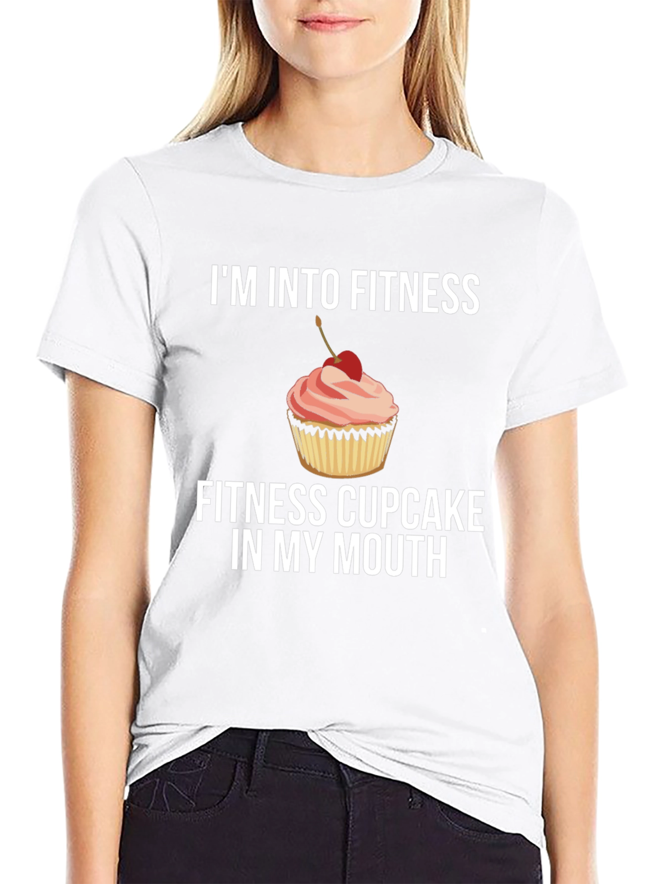 Fitness Cupcake Graphic T-Shirt