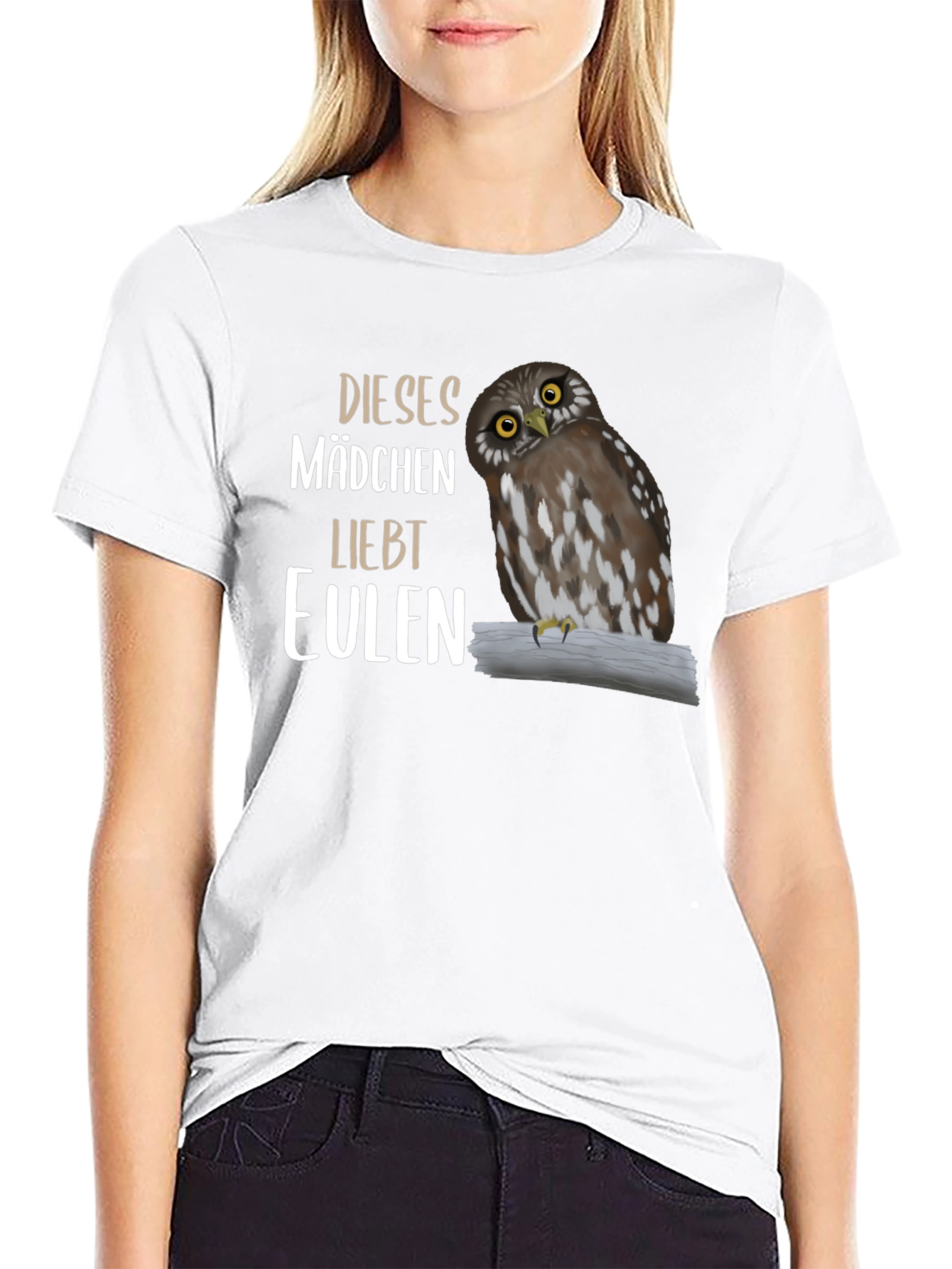 Owl Lover T-Shirt - Dieses Madchen Liebt Eulen