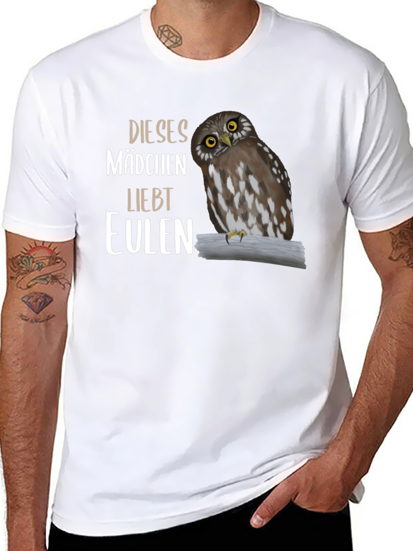 Owl Lover T-Shirt - Dieses Madchen Liebt Eulen