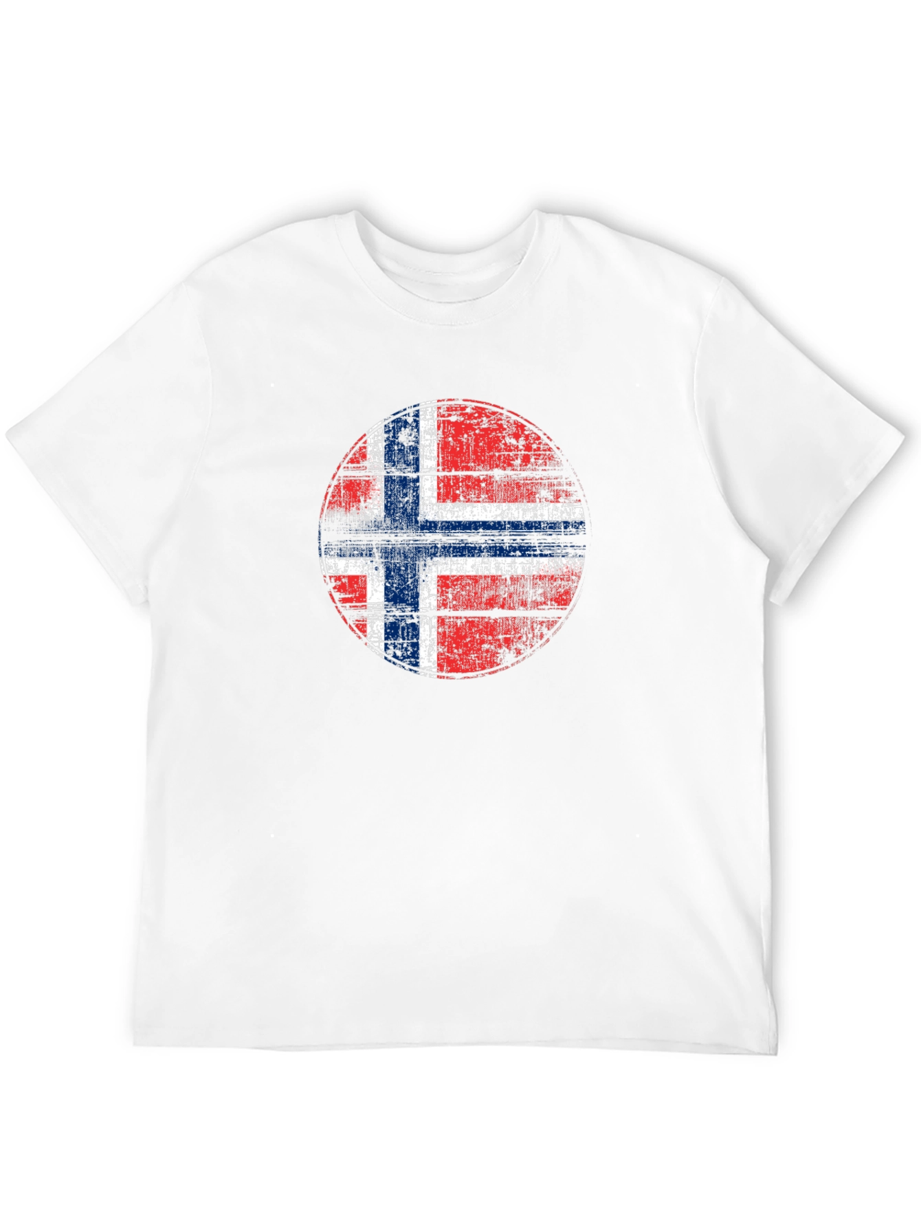 Norway Flag Grunge T-Shirt