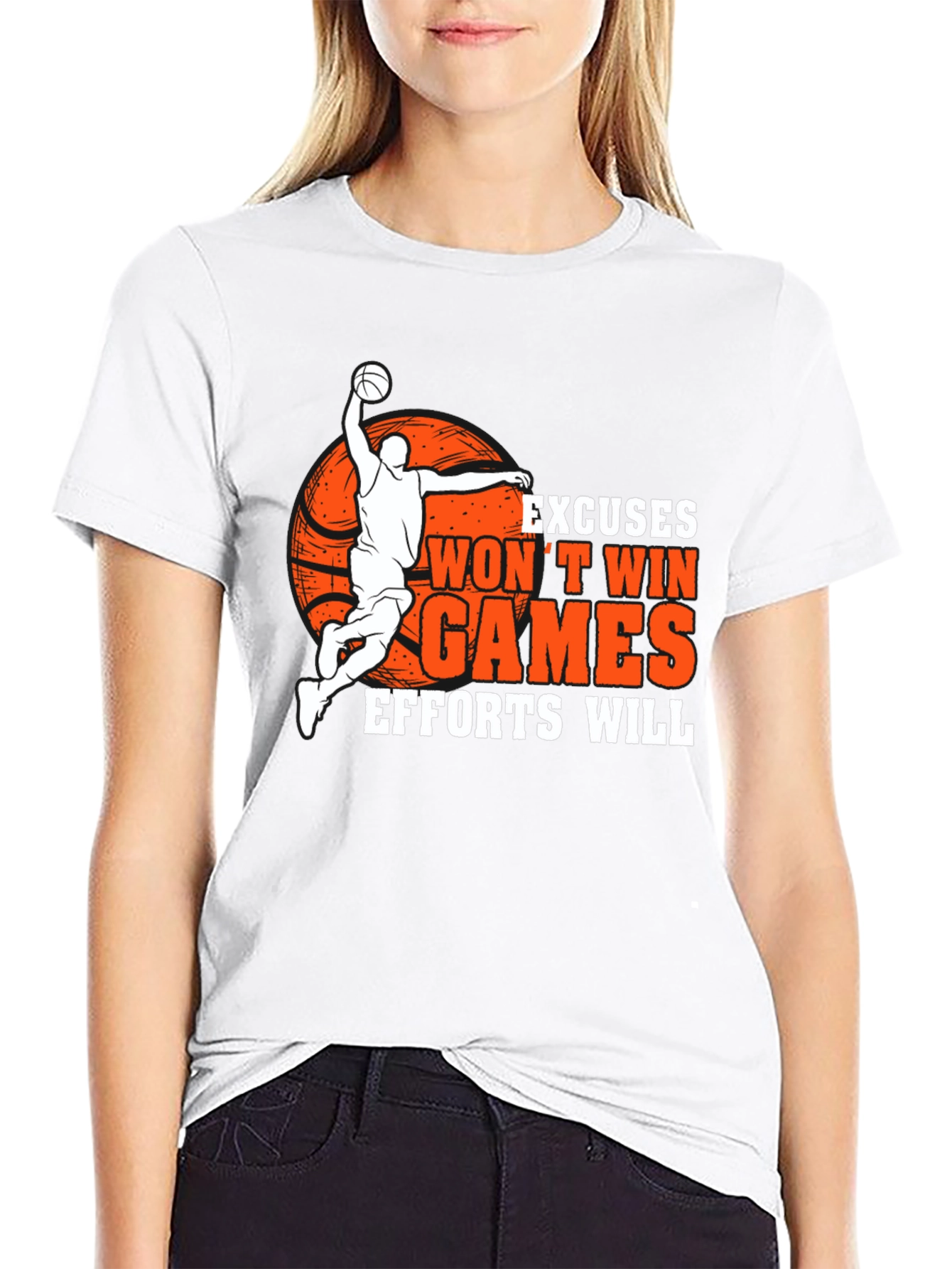 Basketball Graphic Tee - Excuses Wont Win