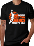 Basketball Graphic Tee - Excuses Wont Win