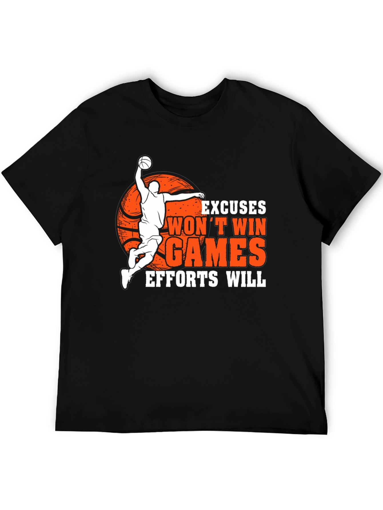 Basketball Graphic Tee - Excuses Wont Win