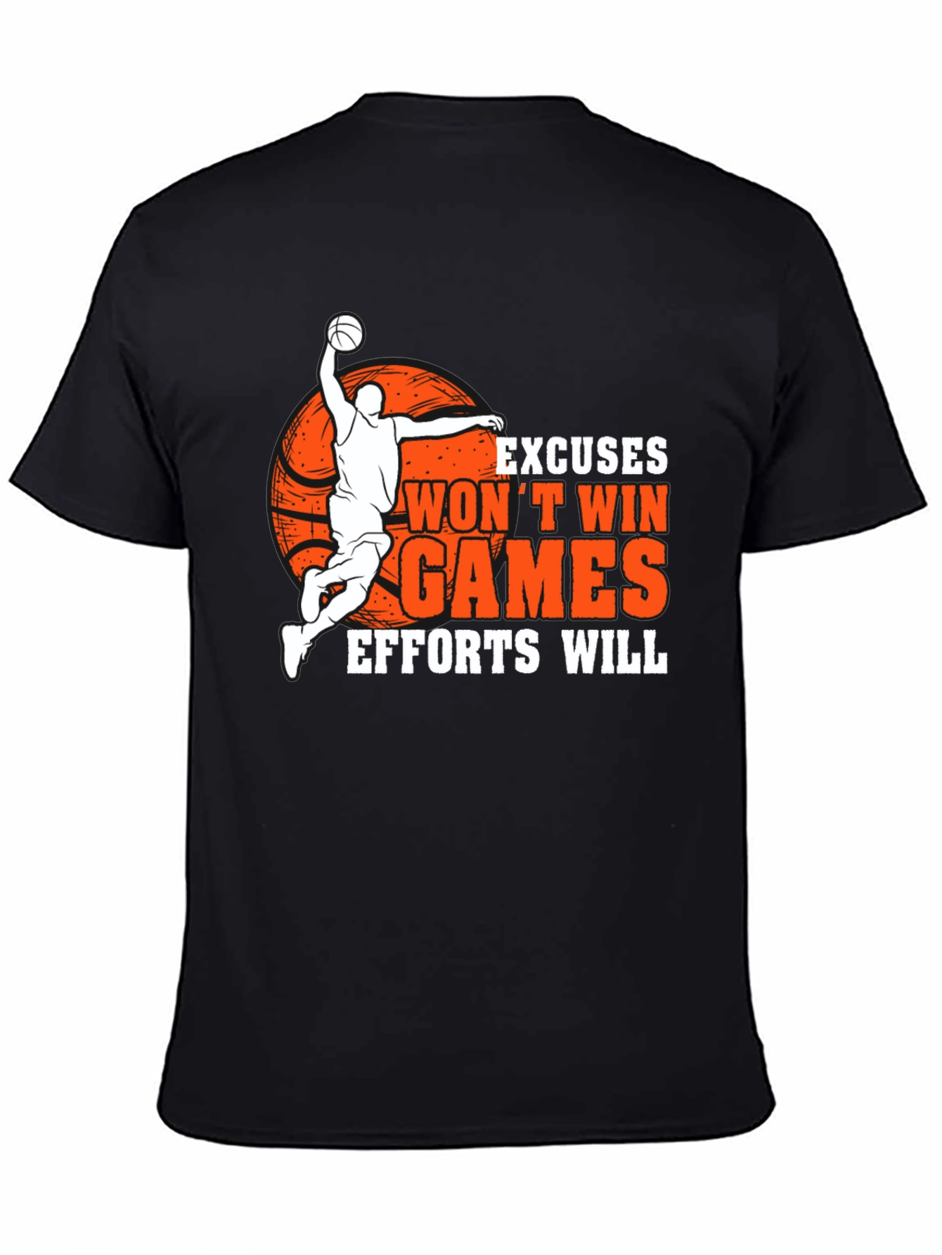 Basketball Graphic Tee - Excuses Wont Win