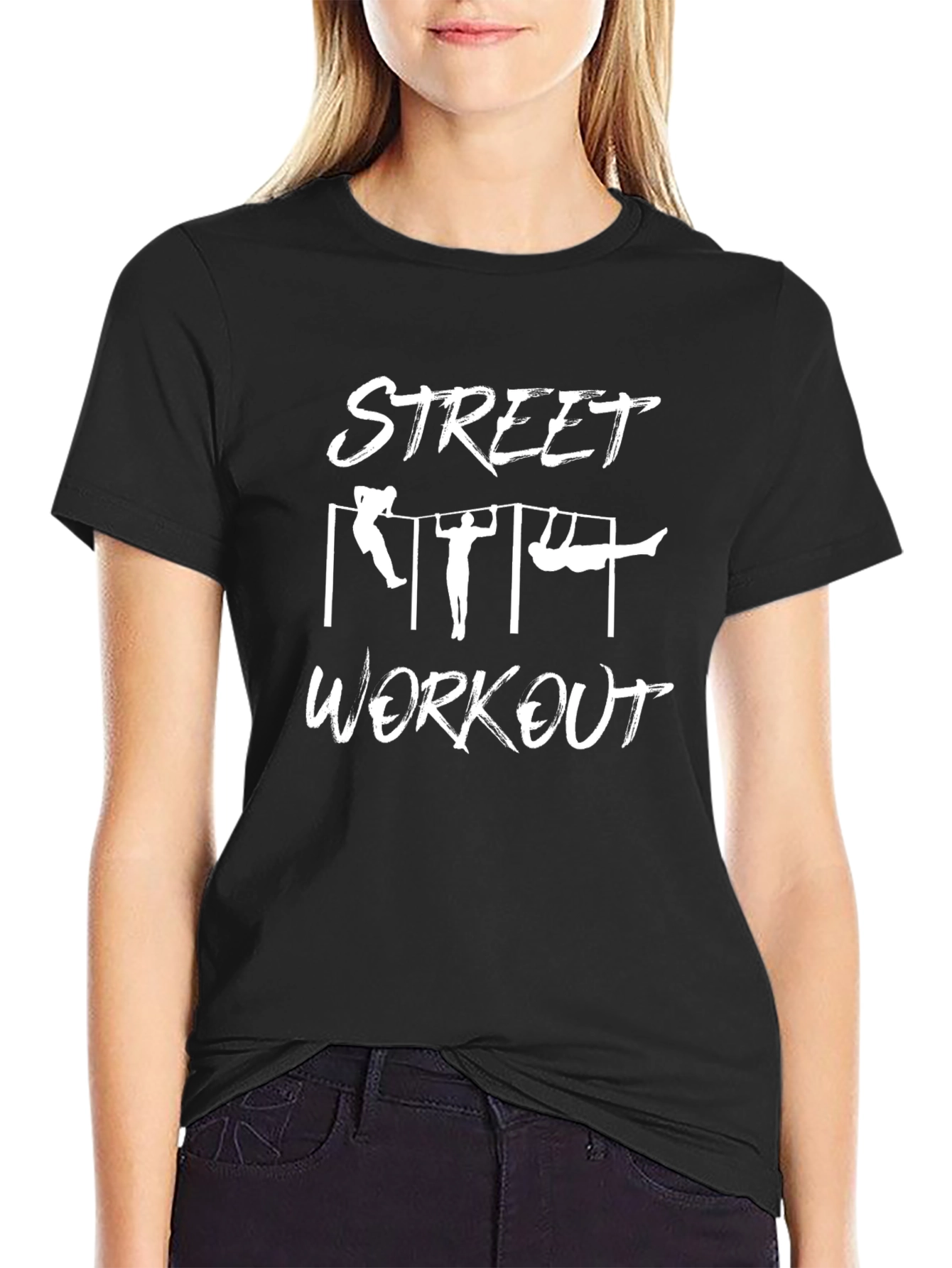 Street Workout Graphic Tee - Black