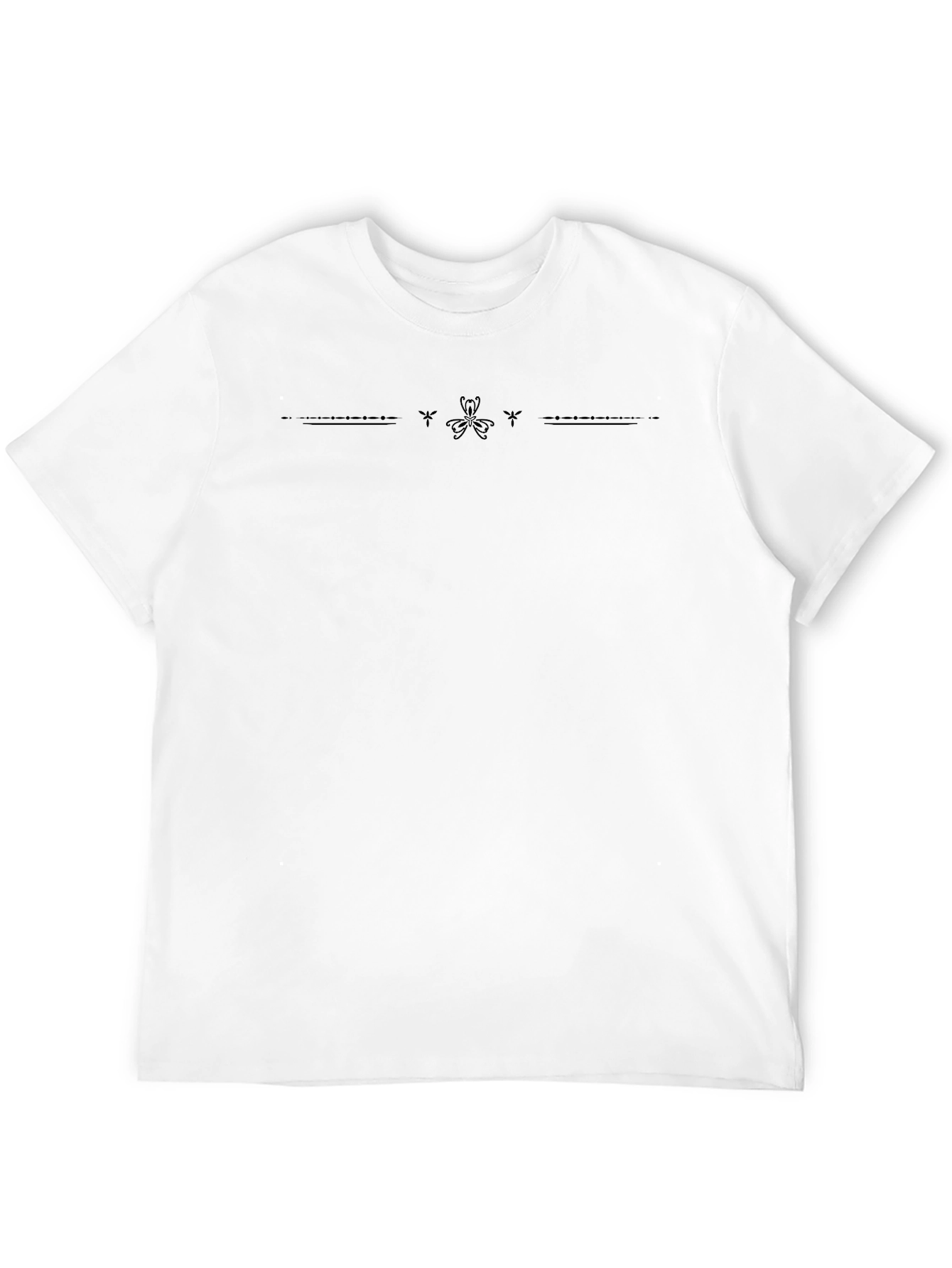 Minimalist Black T-Shirt with Subtle Graphic
