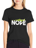 Nope Lizard T-Shirt - Comfy Black Tee