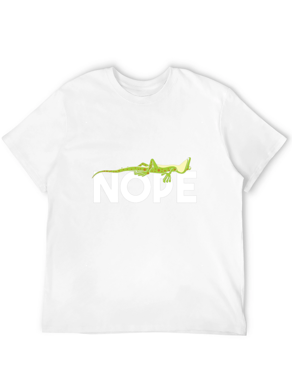Nope Lizard T-Shirt - Comfy Black Tee