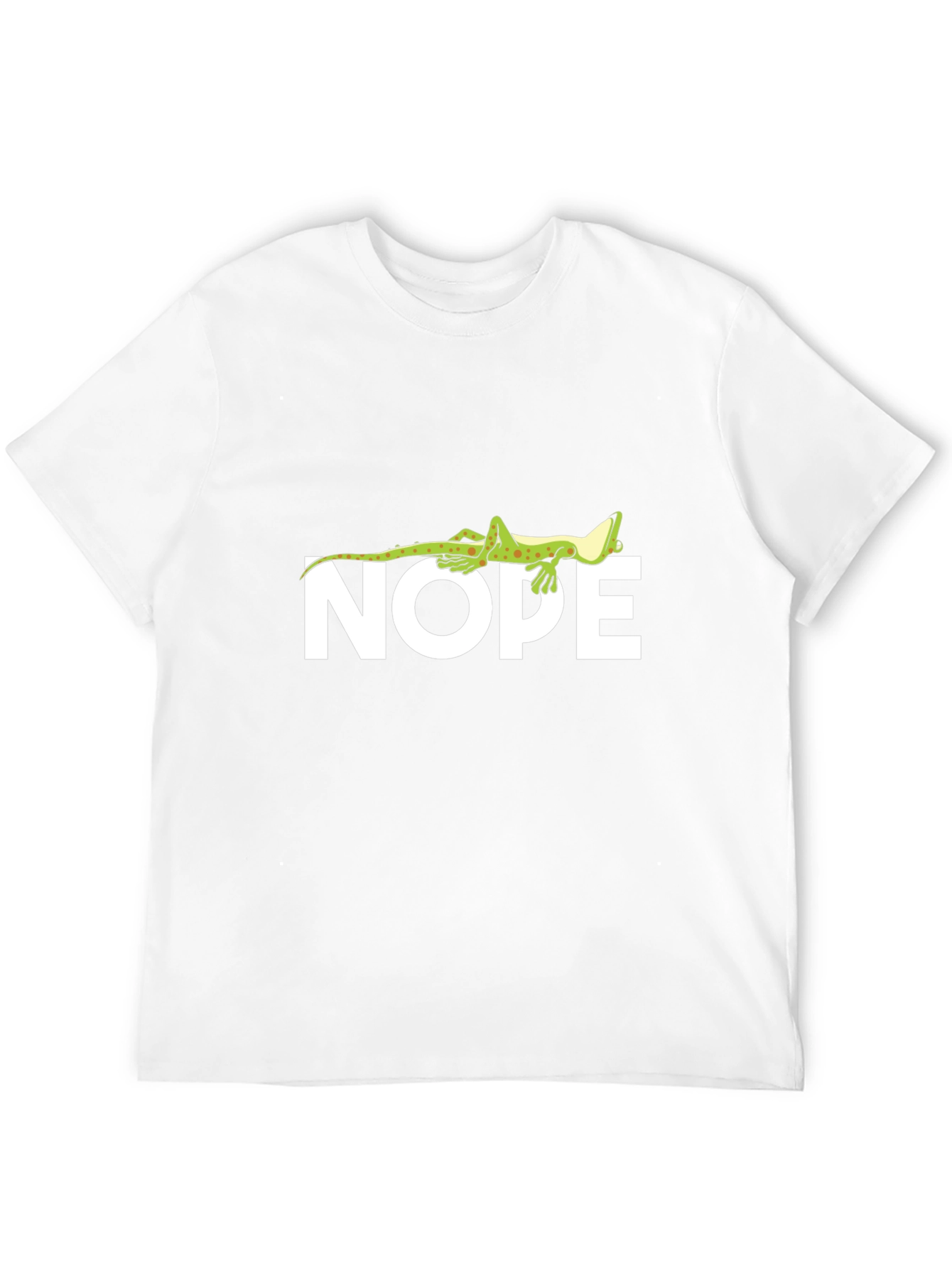Nope Lizard T-Shirt - Comfy Black Tee
