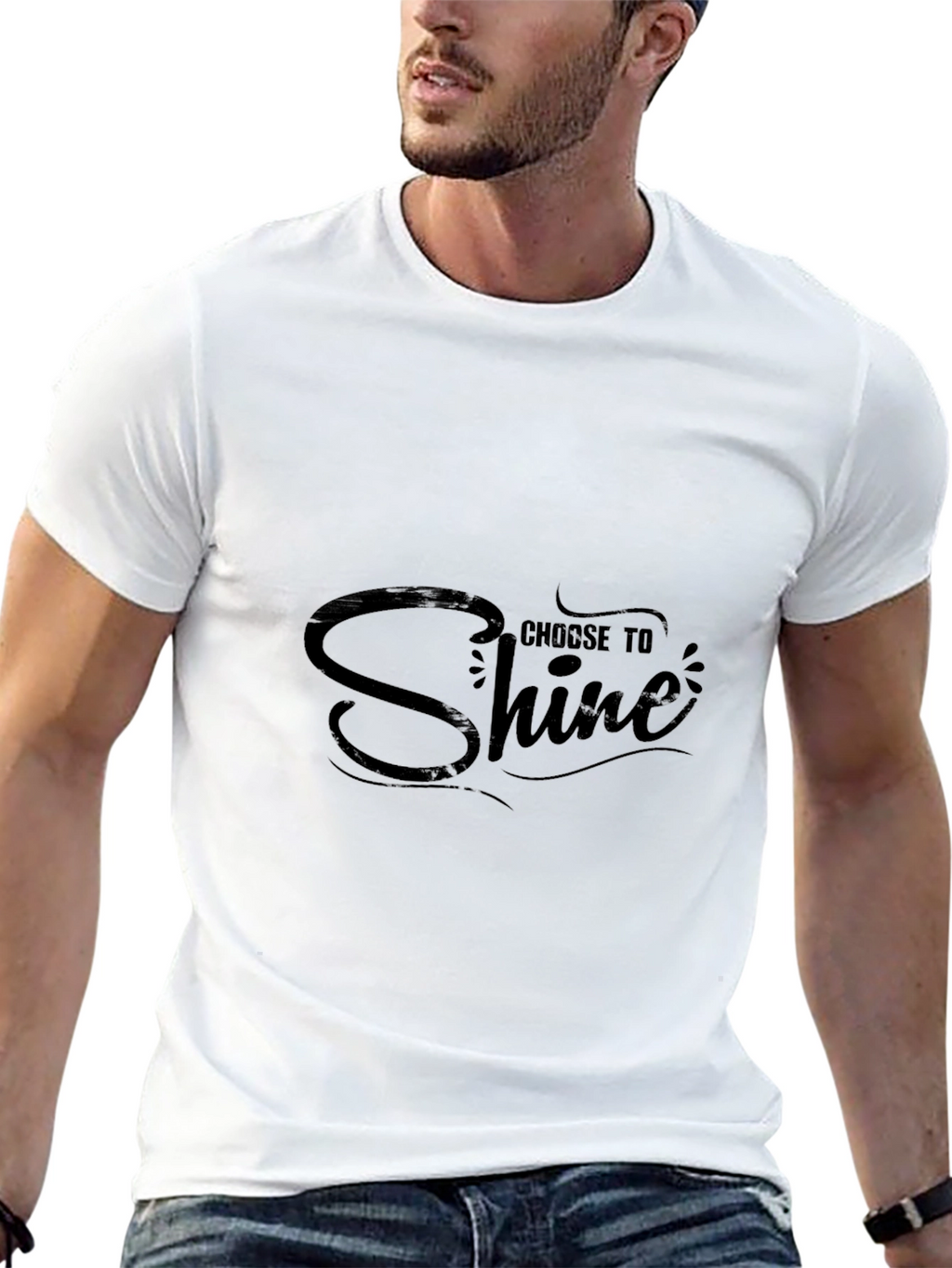 Choose to Shine - Mens Black Graphic Tee