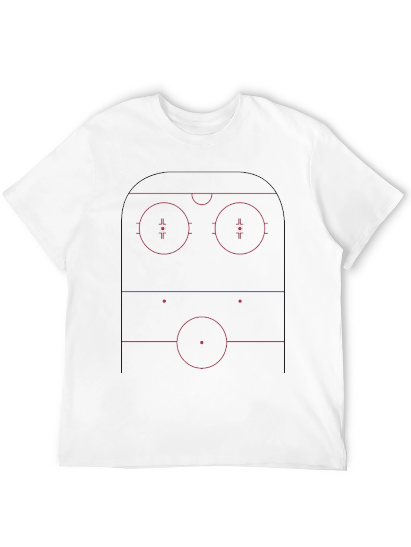 Hockey Rink Diagram Tee