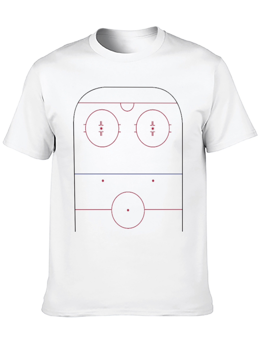 Hockey Rink Diagram Tee