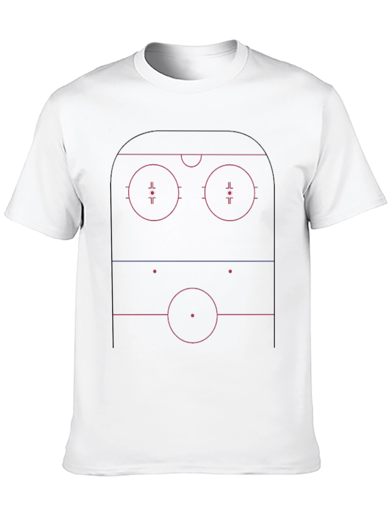 Hockey Rink Diagram Tee