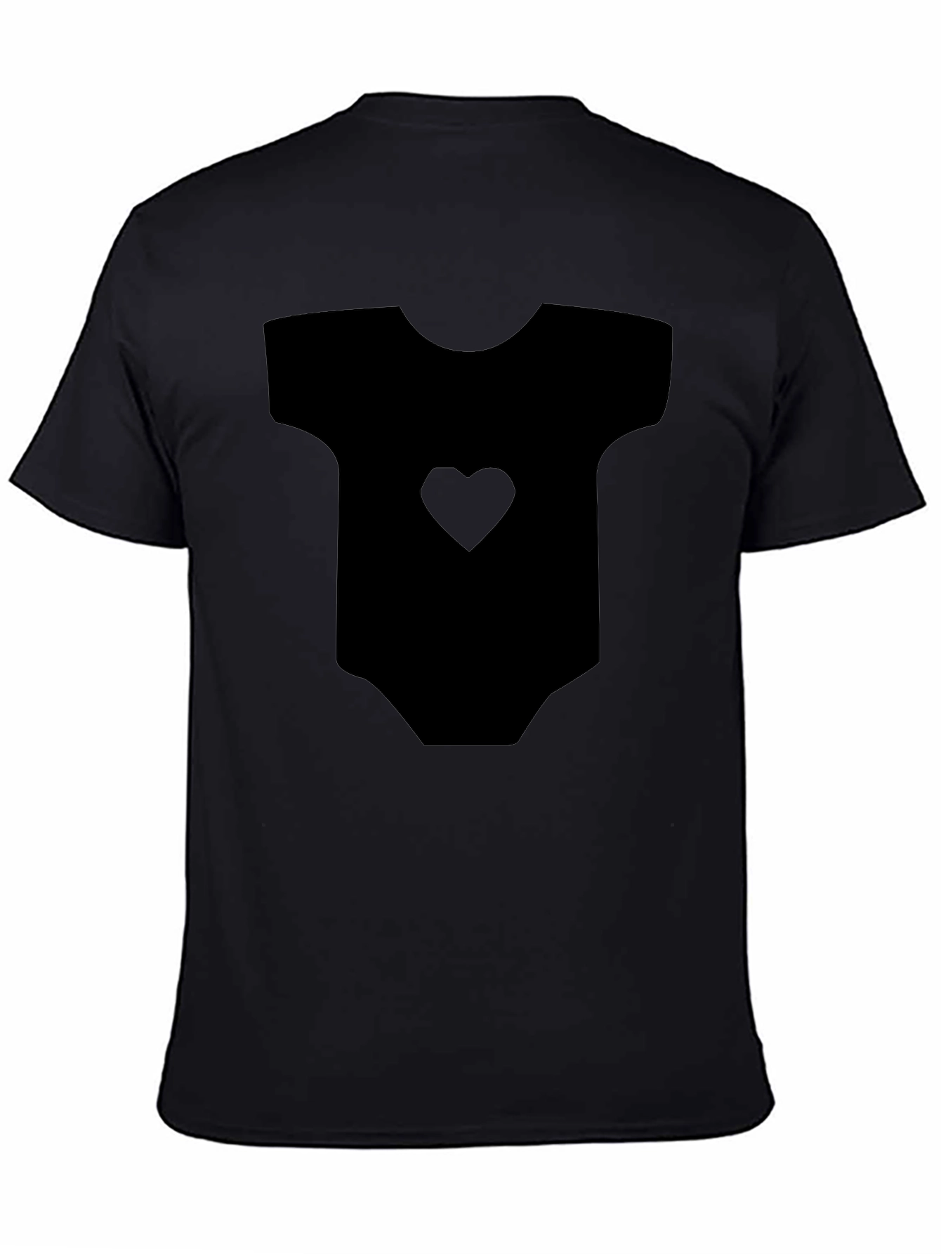Cute Baby Bodysuit Heart Print Mens Tee