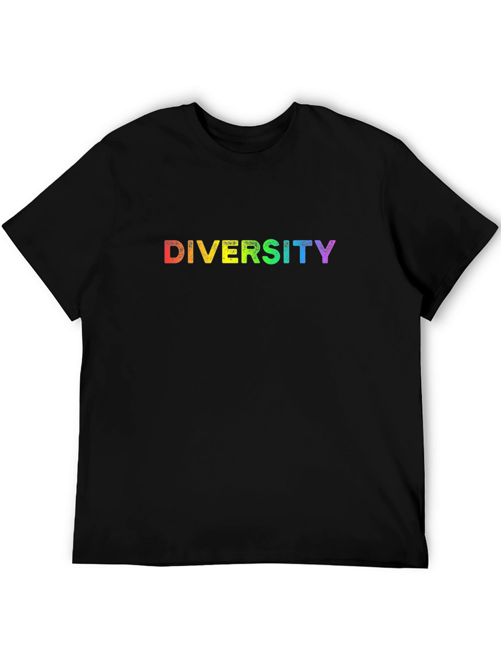 Diversity Rainbow T-Shirt - Black