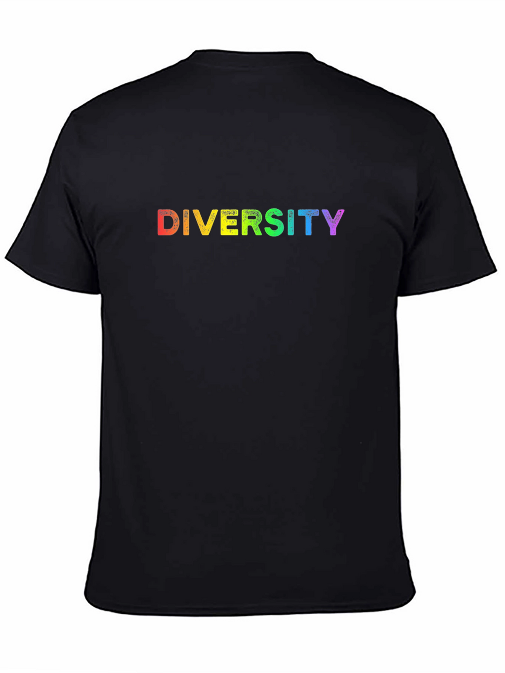Diversity Rainbow T-Shirt - Black
