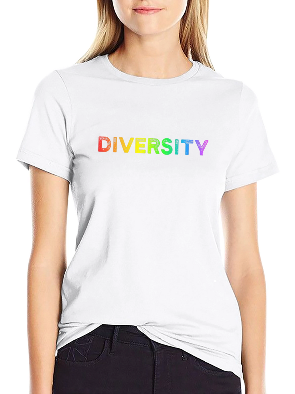 Diversity Rainbow T-Shirt - Black