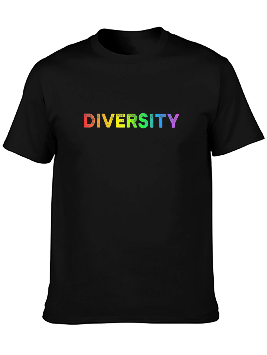 Diversity Rainbow T-Shirt - Black