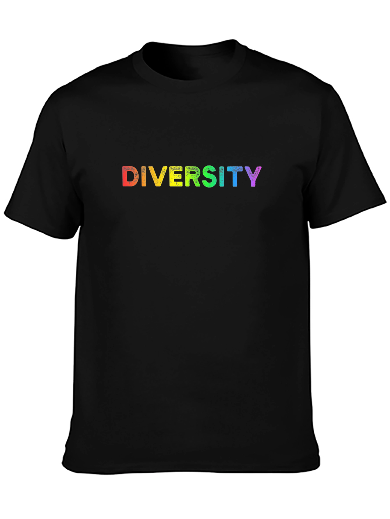 Diversity Rainbow T-Shirt - Black