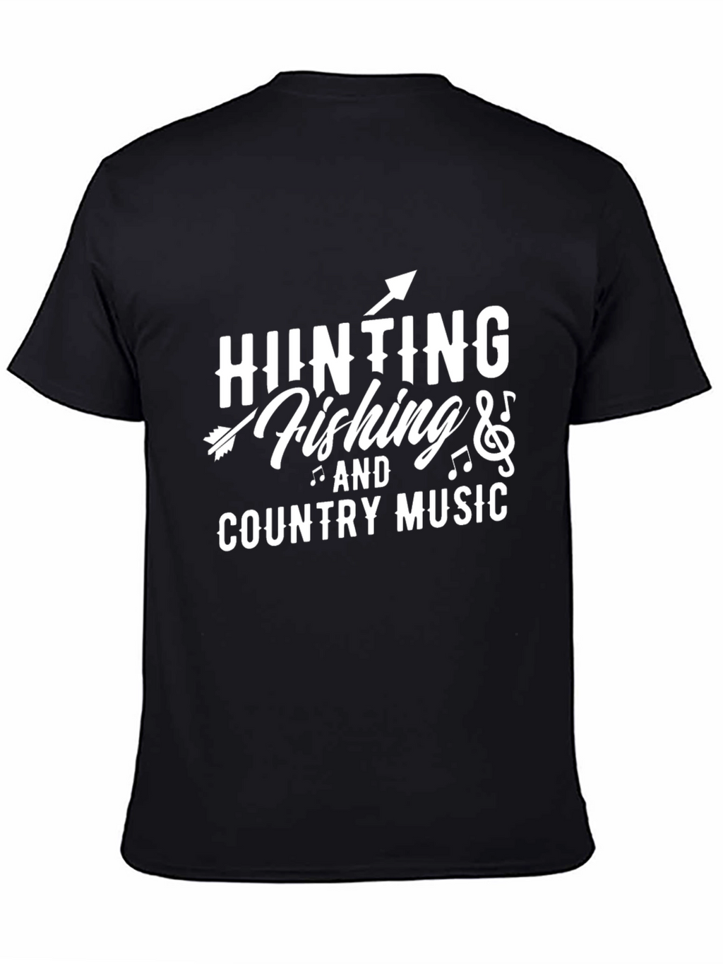 Hunting Fishing Country Music Graphic T-Shirt