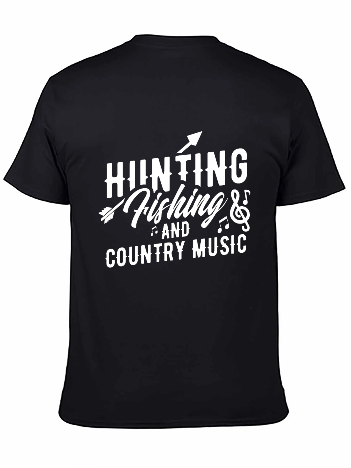 Hunting Fishing Country Music Graphic T-Shirt