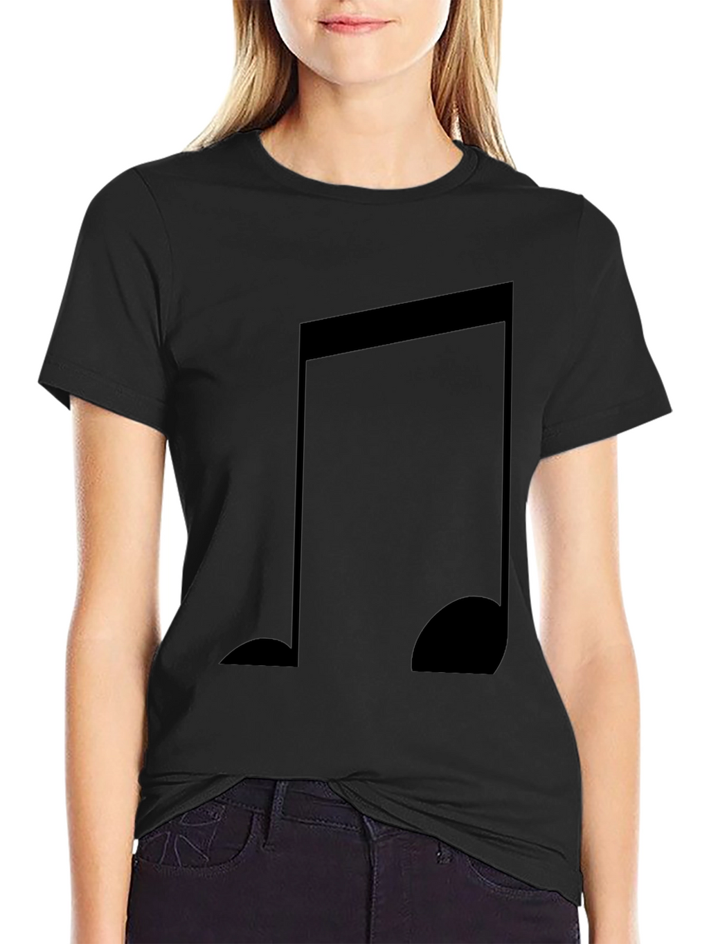 Musical Note Graphic Tee - Classic Style