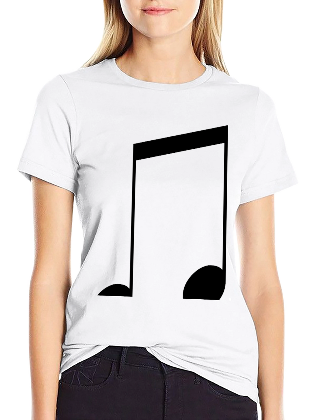 Musical Note Graphic Tee - Classic Style