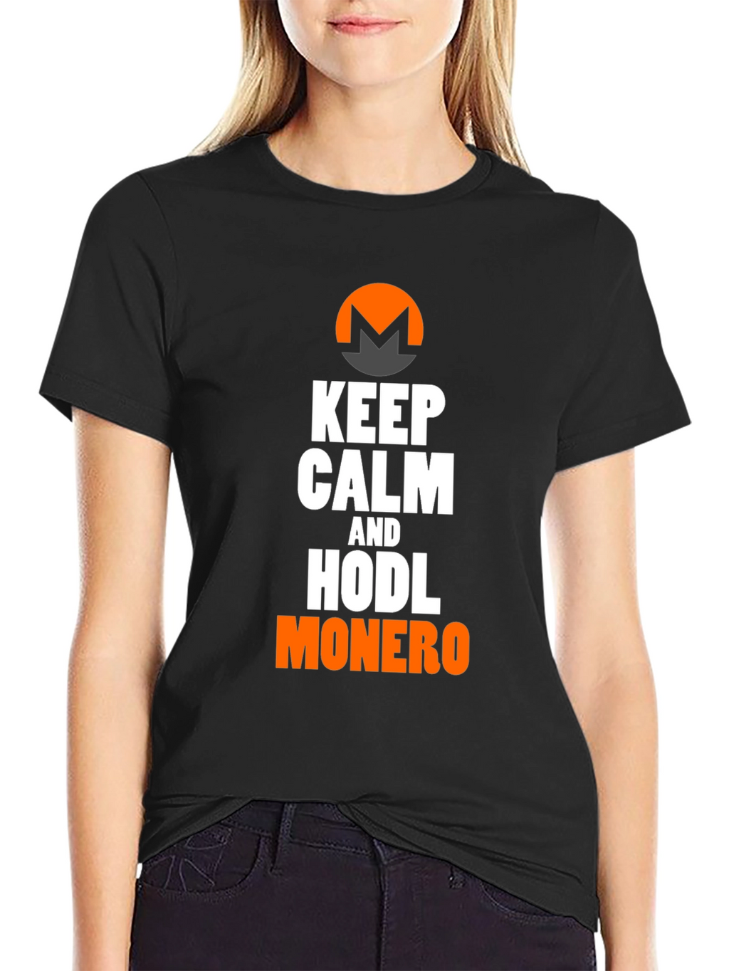 Keep Calm & HODL Monero Black T-Shirt