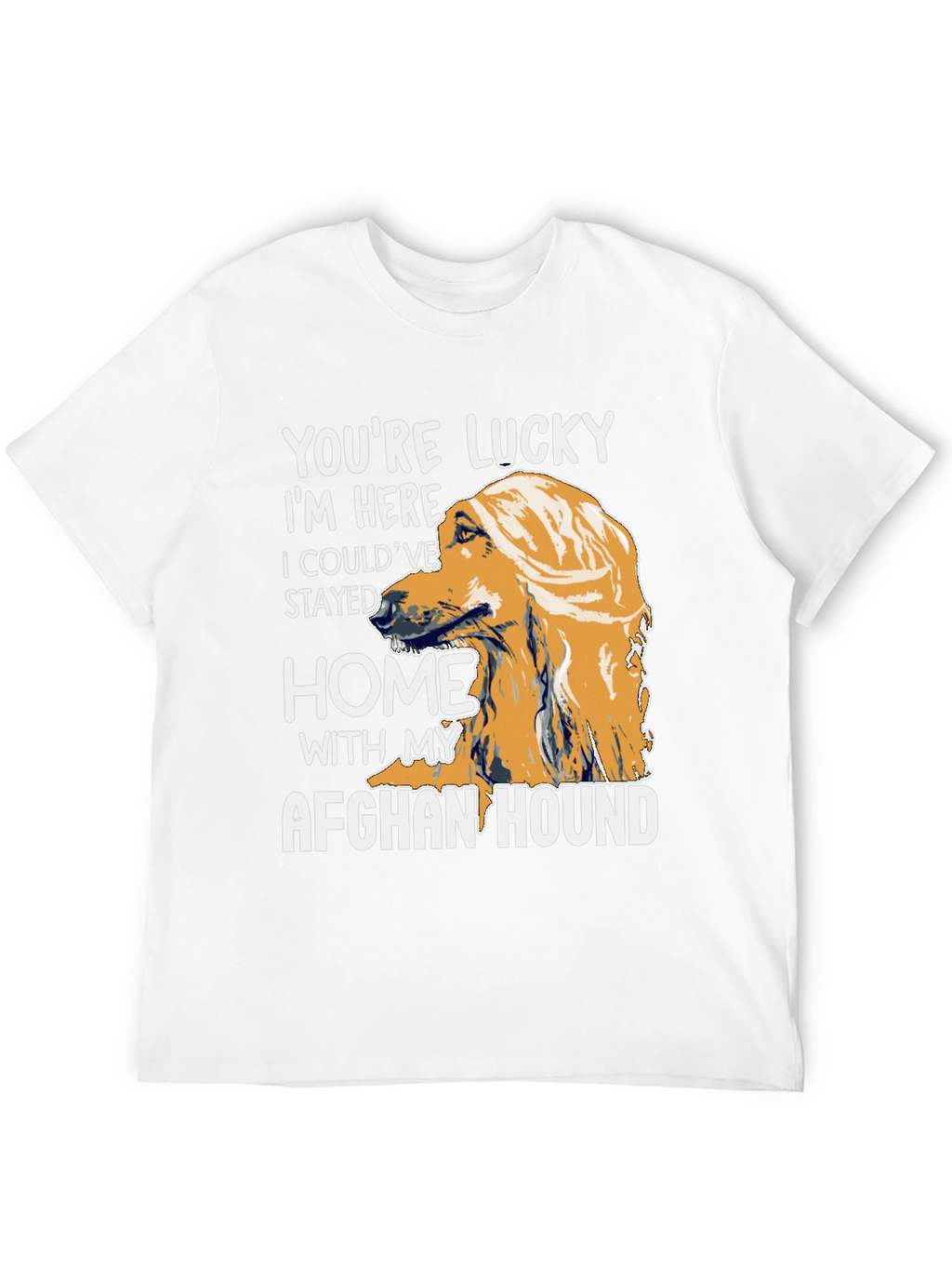Lucky Afghan Hound T-Shirt