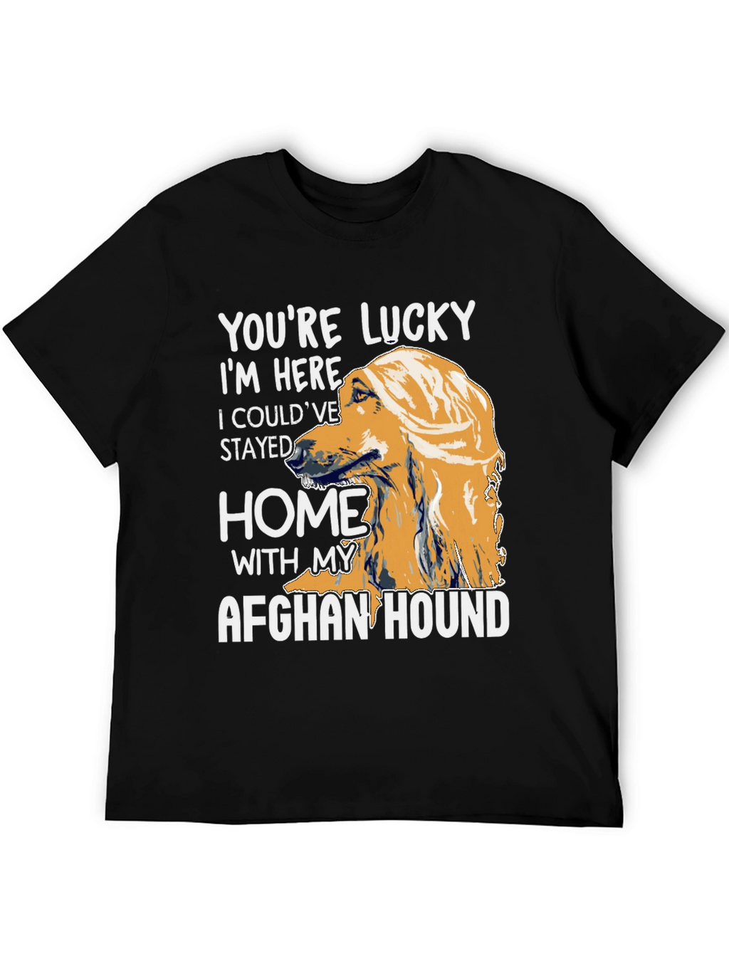 Lucky Afghan Hound T-Shirt