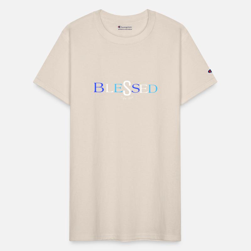 Navy and light blue blessed type shit