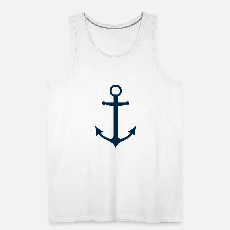 Navy Blue Sailing Boat Anchor