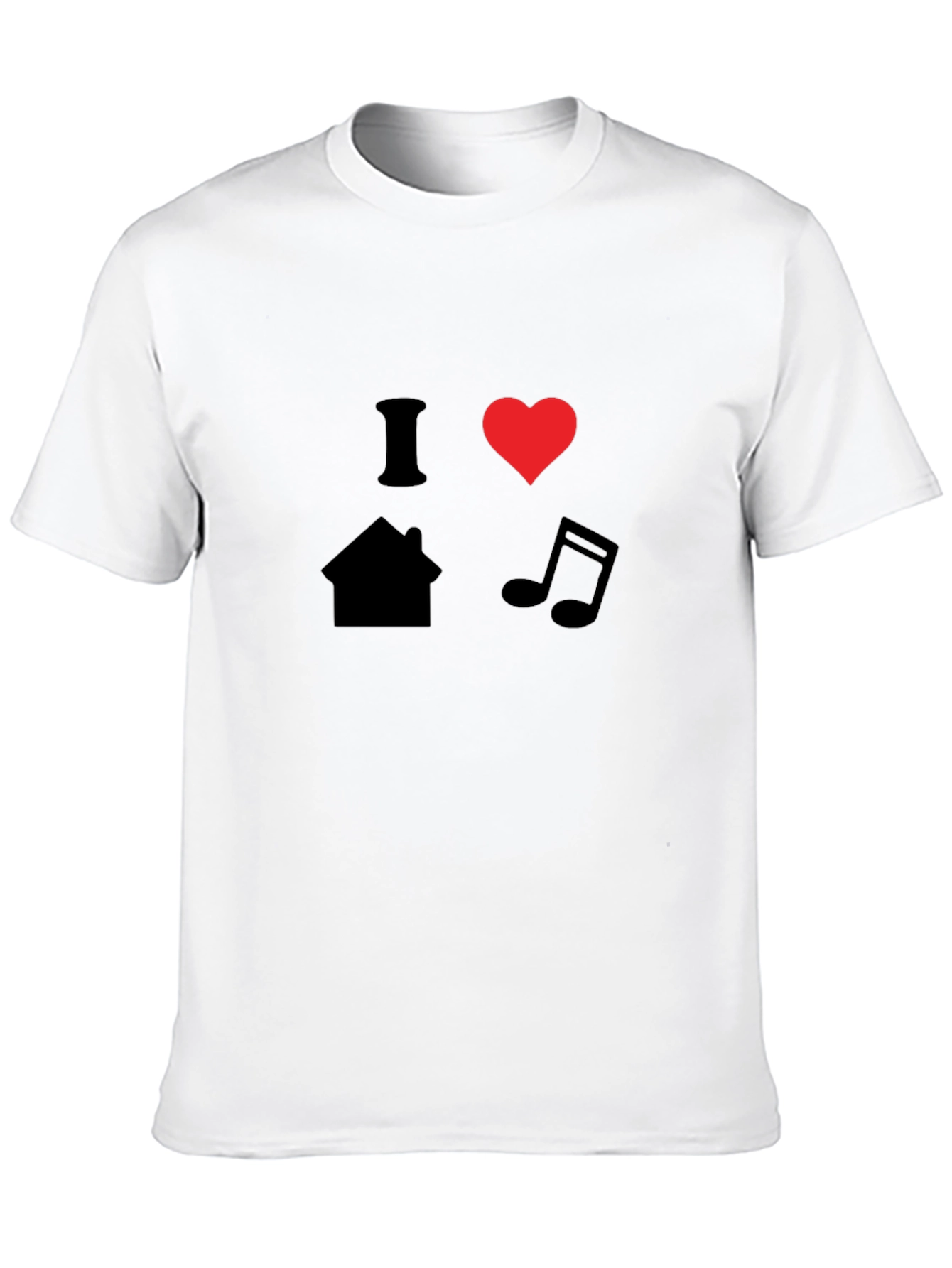 I Heart House Music T-Shirt - Black