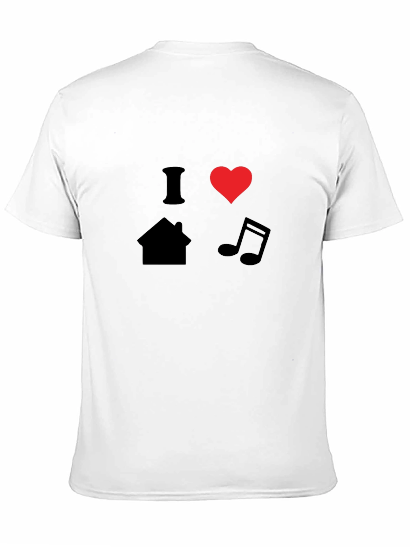 I Heart House Music T-Shirt - Black