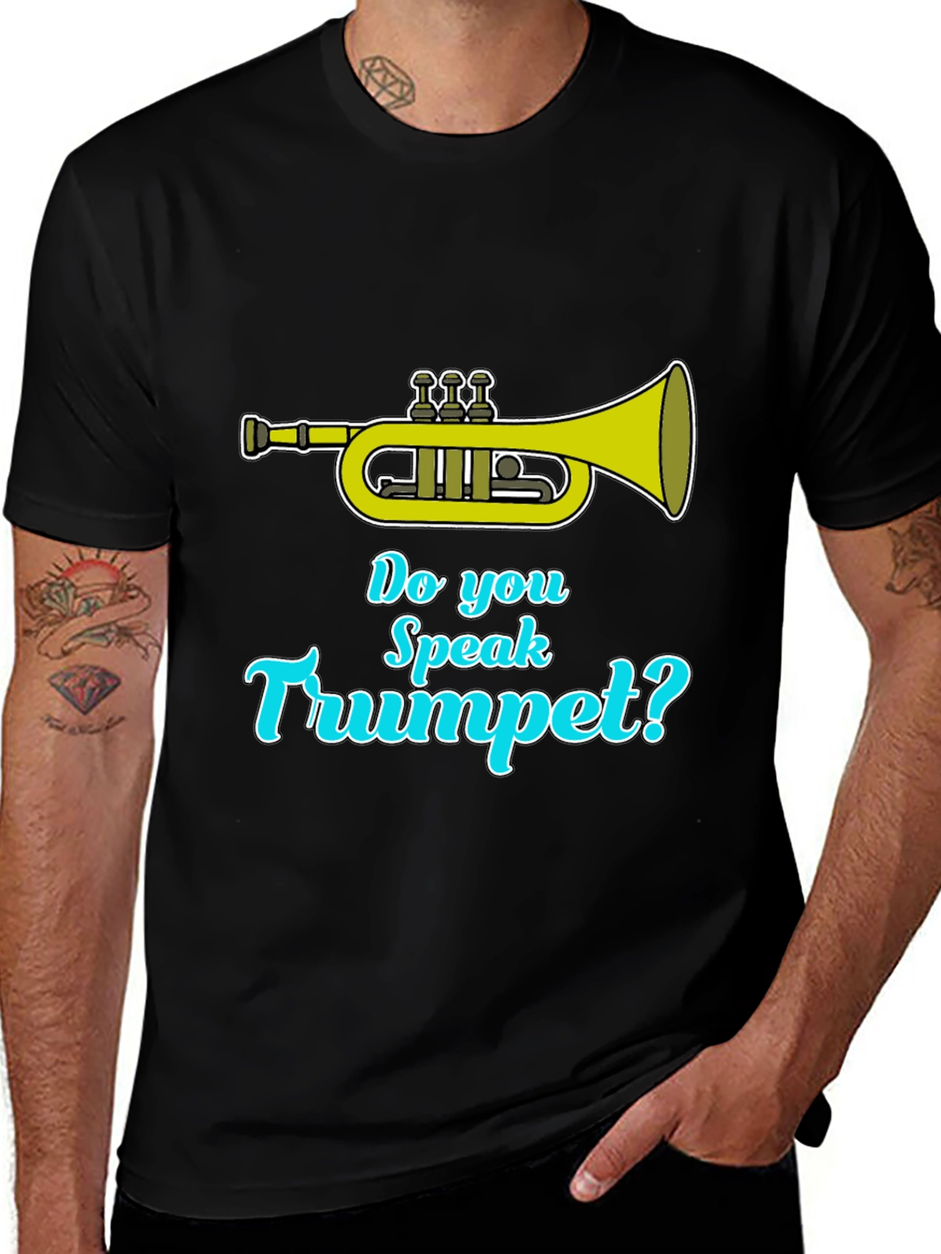 Do You Speak Trumpet? Black T-Shirt
