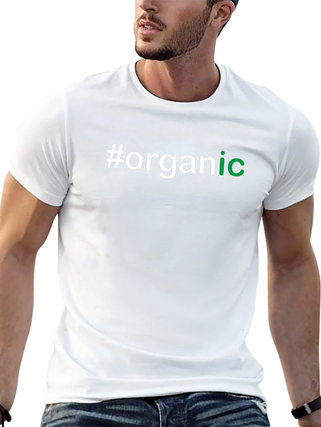 #organic Mens Black T-Shirt