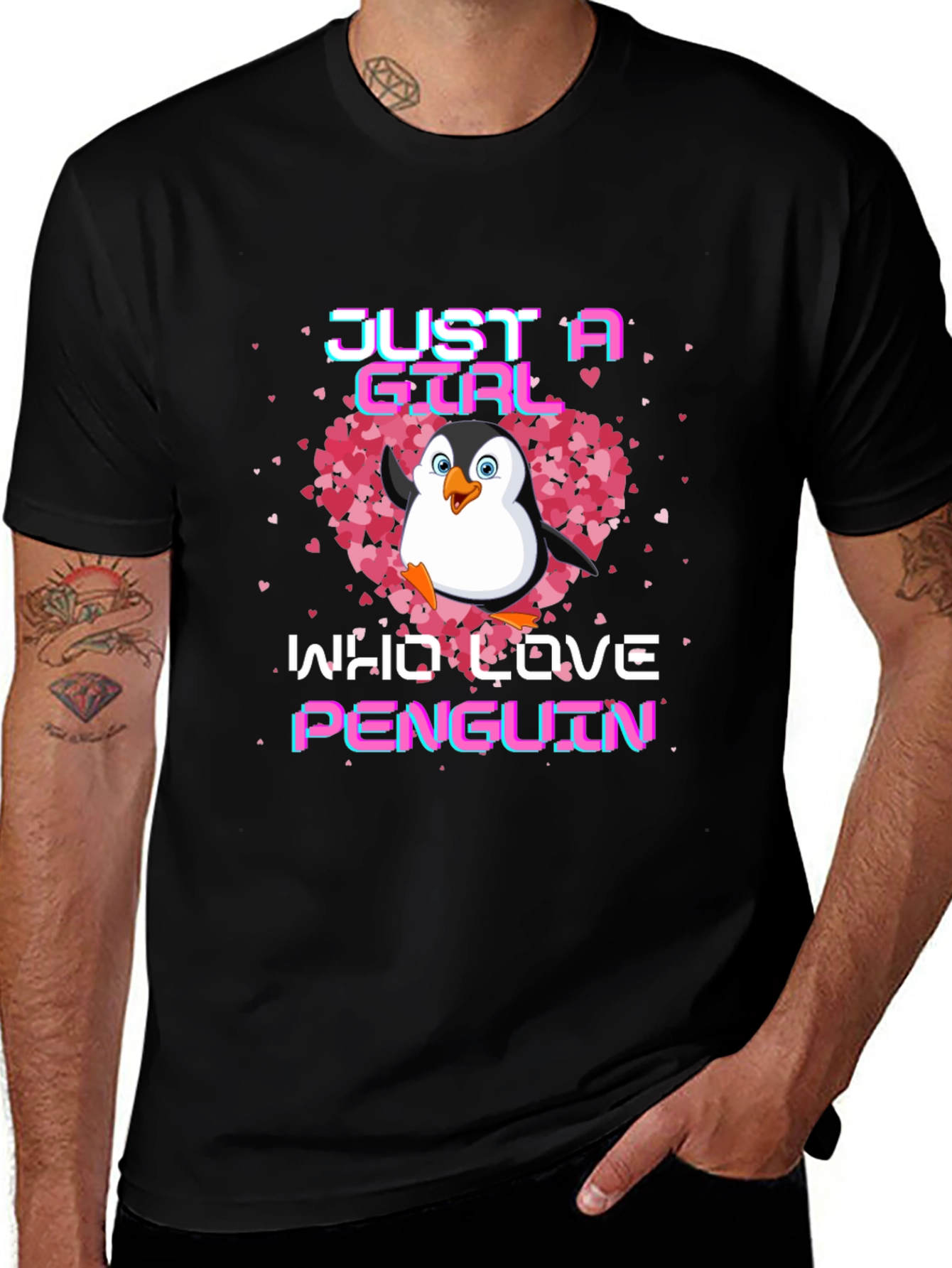 Just A Girl Who Loves Penguins T-Shirt