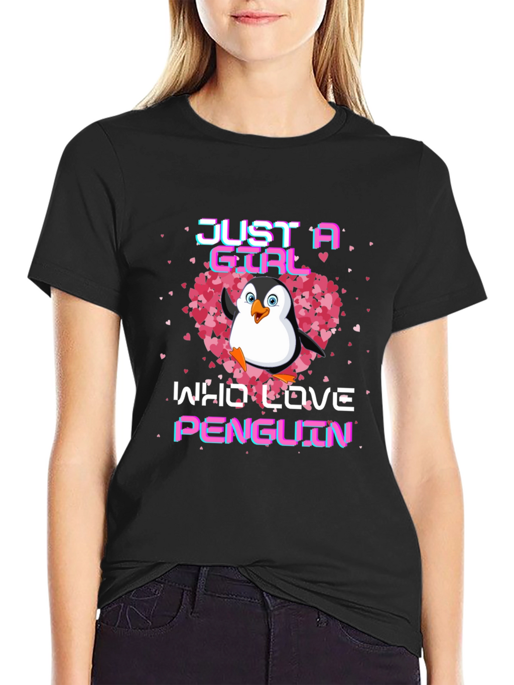 Just A Girl Who Loves Penguins T-Shirt