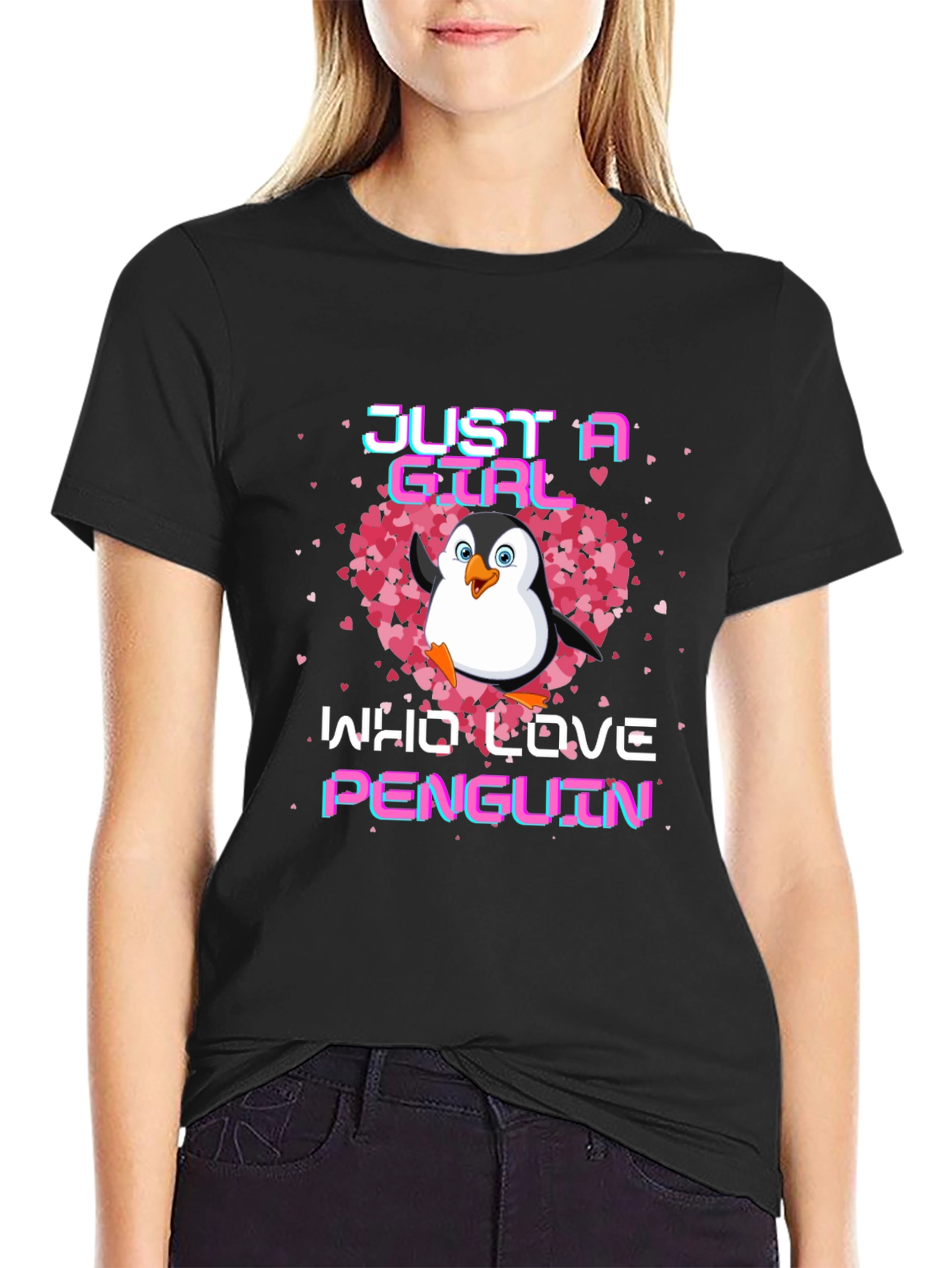 Just A Girl Who Loves Penguins T-Shirt