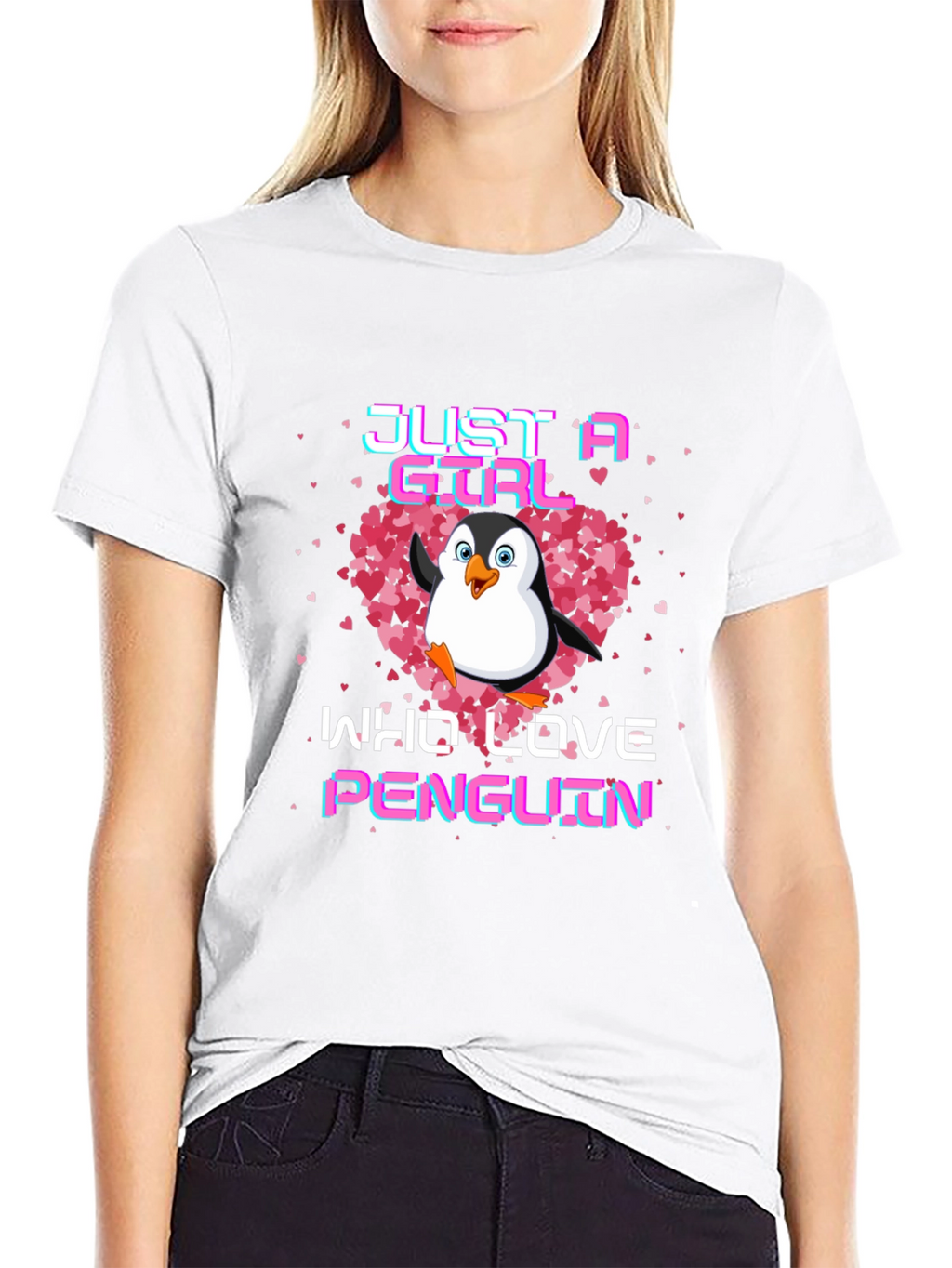 Just A Girl Who Loves Penguins T-Shirt
