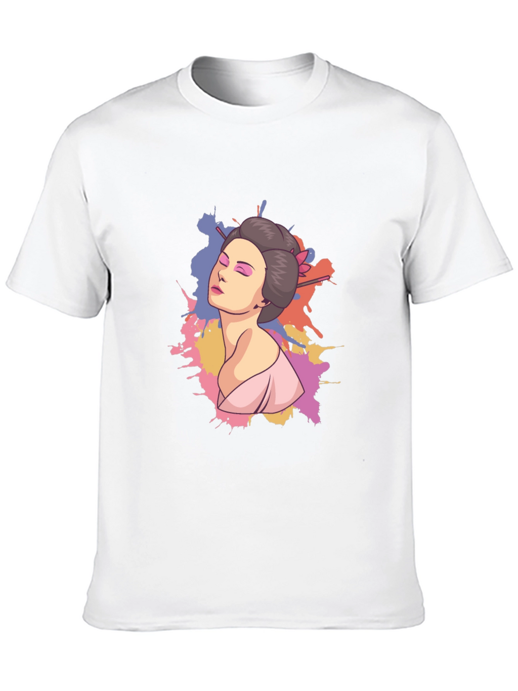 Geisha Graphic Black T-Shirt