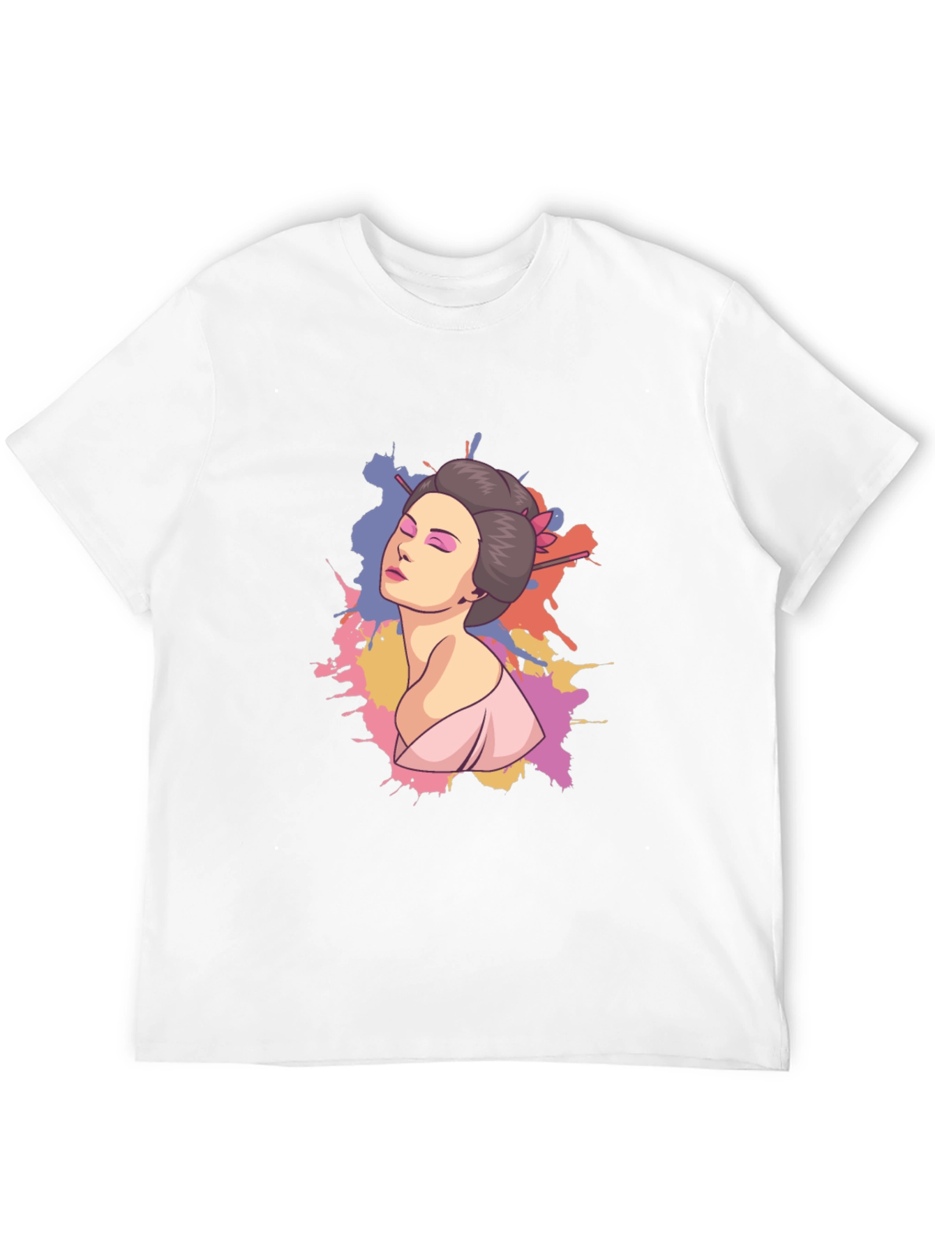 Geisha Graphic Black T-Shirt
