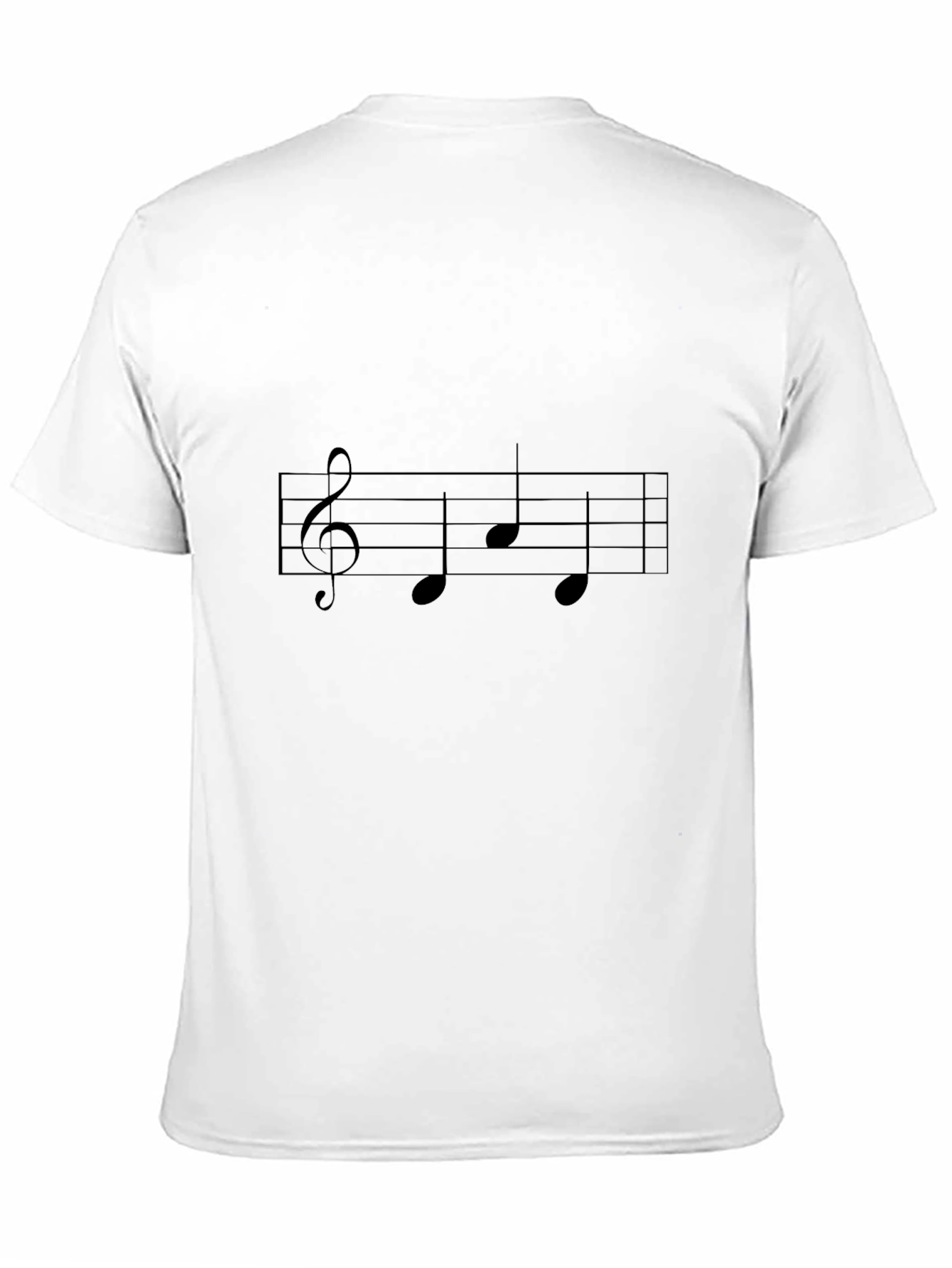 Musical Note T-Shirt - Black Cotton Tee