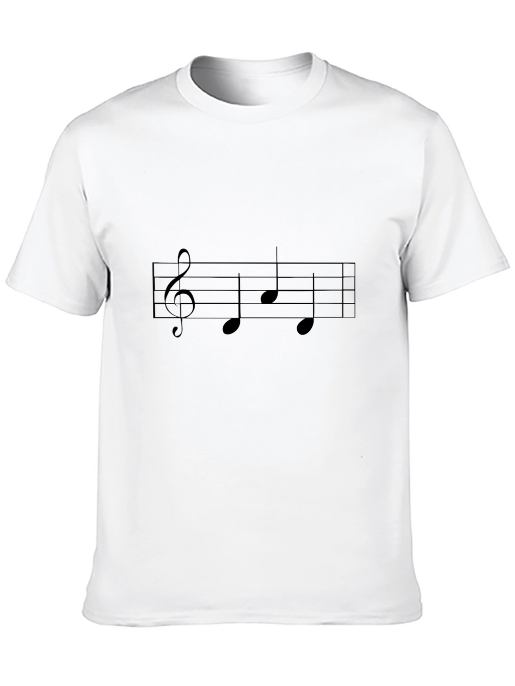 Musical Note T-Shirt - Black Cotton Tee