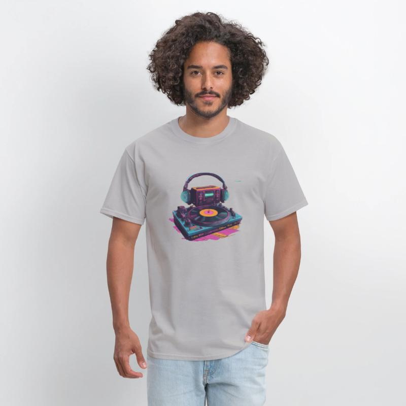 Neon Groove: Retro DJ Vibes T-Shirt Collection