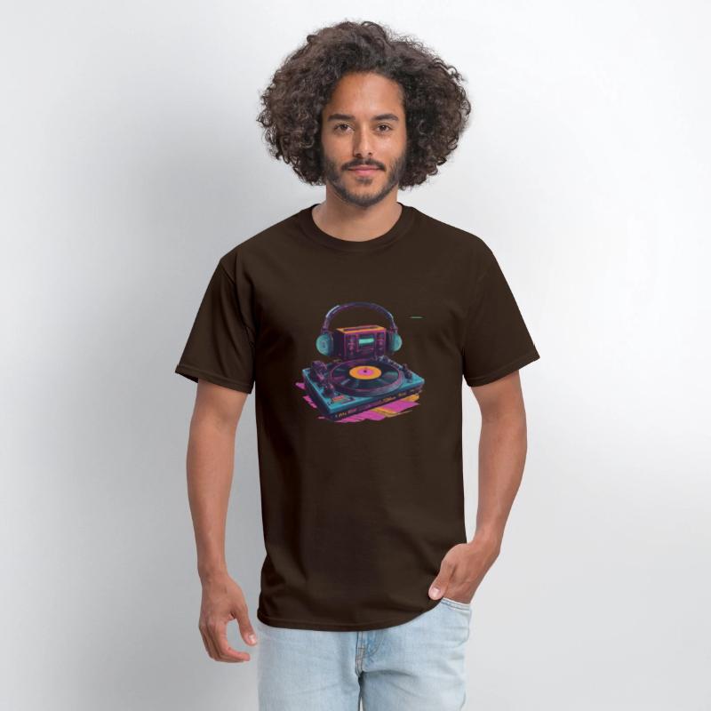 Neon Groove: Retro DJ Vibes T-Shirt Collection