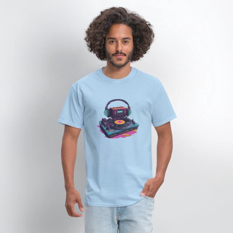 Neon Groove: Retro DJ Vibes T-Shirt Collection
