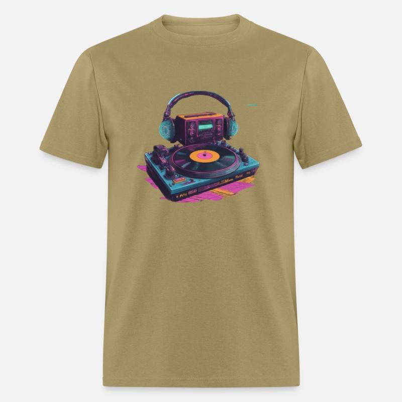 Neon Groove: Retro DJ Vibes T-Shirt Collection