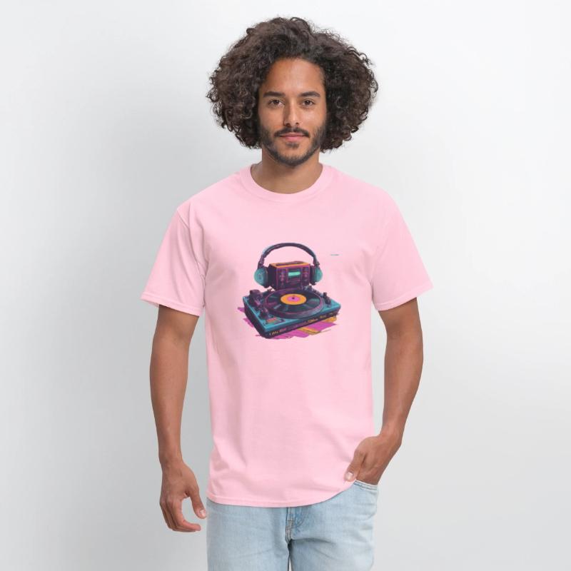 Neon Groove: Retro DJ Vibes T-Shirt Collection